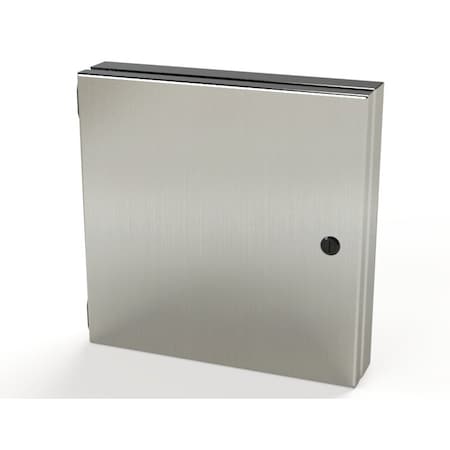 Saginaw Control & Engineering Electrical Enclosures, 12 in H, 1-1/2 in D, 12 in W, NEMA 3R, 4, 4X, 12, 13, 304 Stainless Steel SCE-HA1212SS